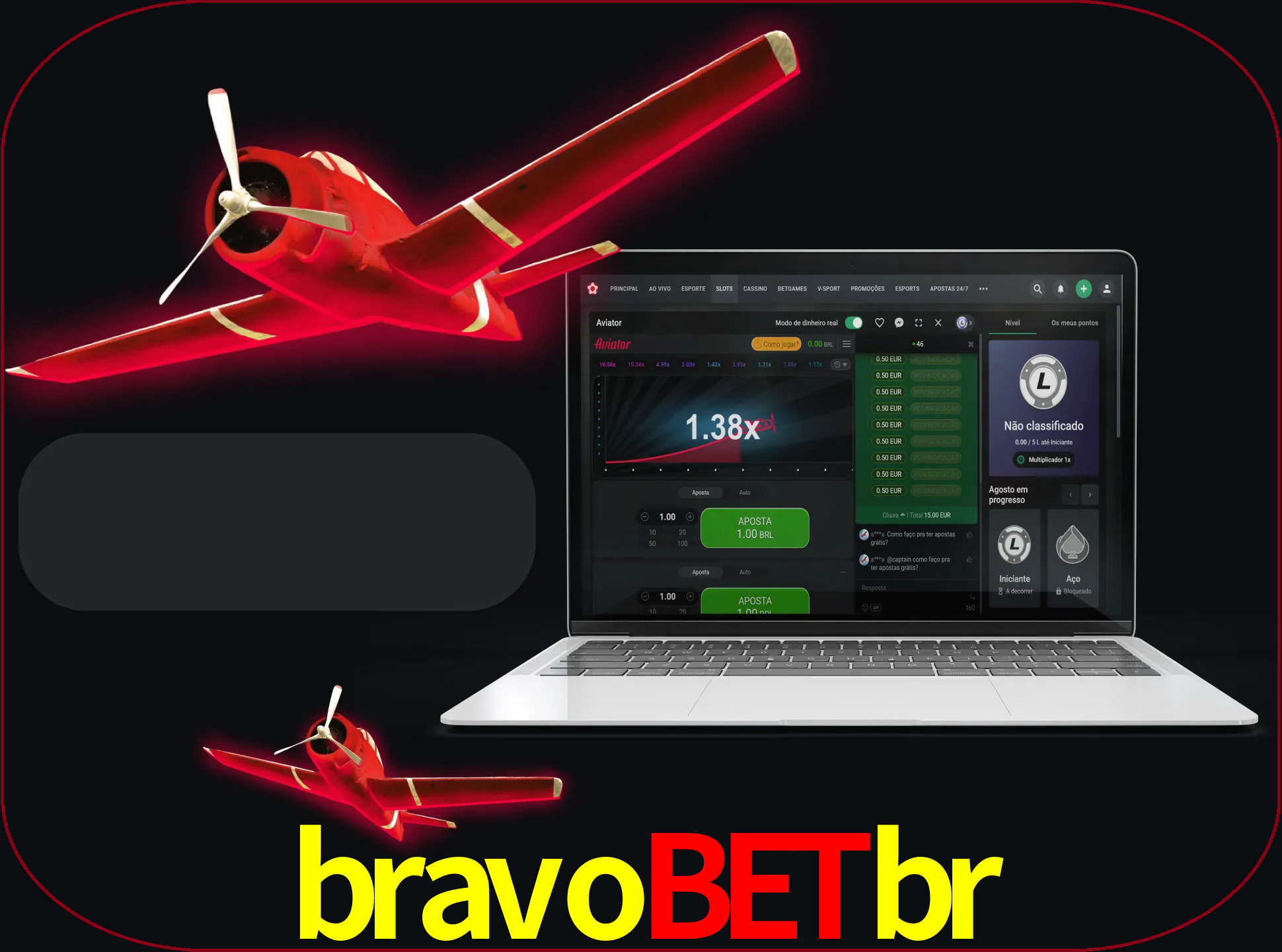 Vá para a seção de caça-níqueis e inicie o jogo Aviator.
