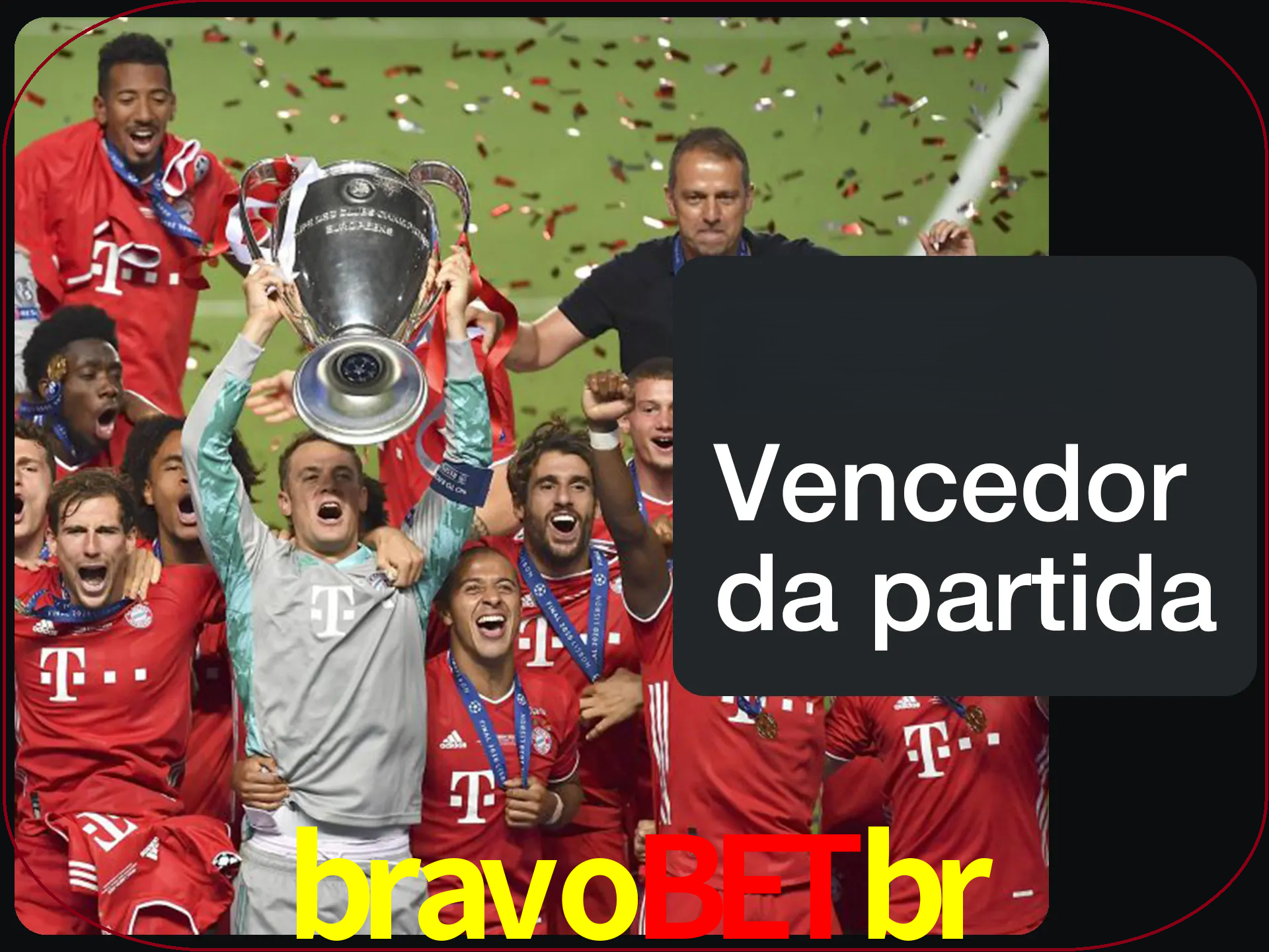 Aposte no vencedor e ganhe uma grande quantia de dinheiro.