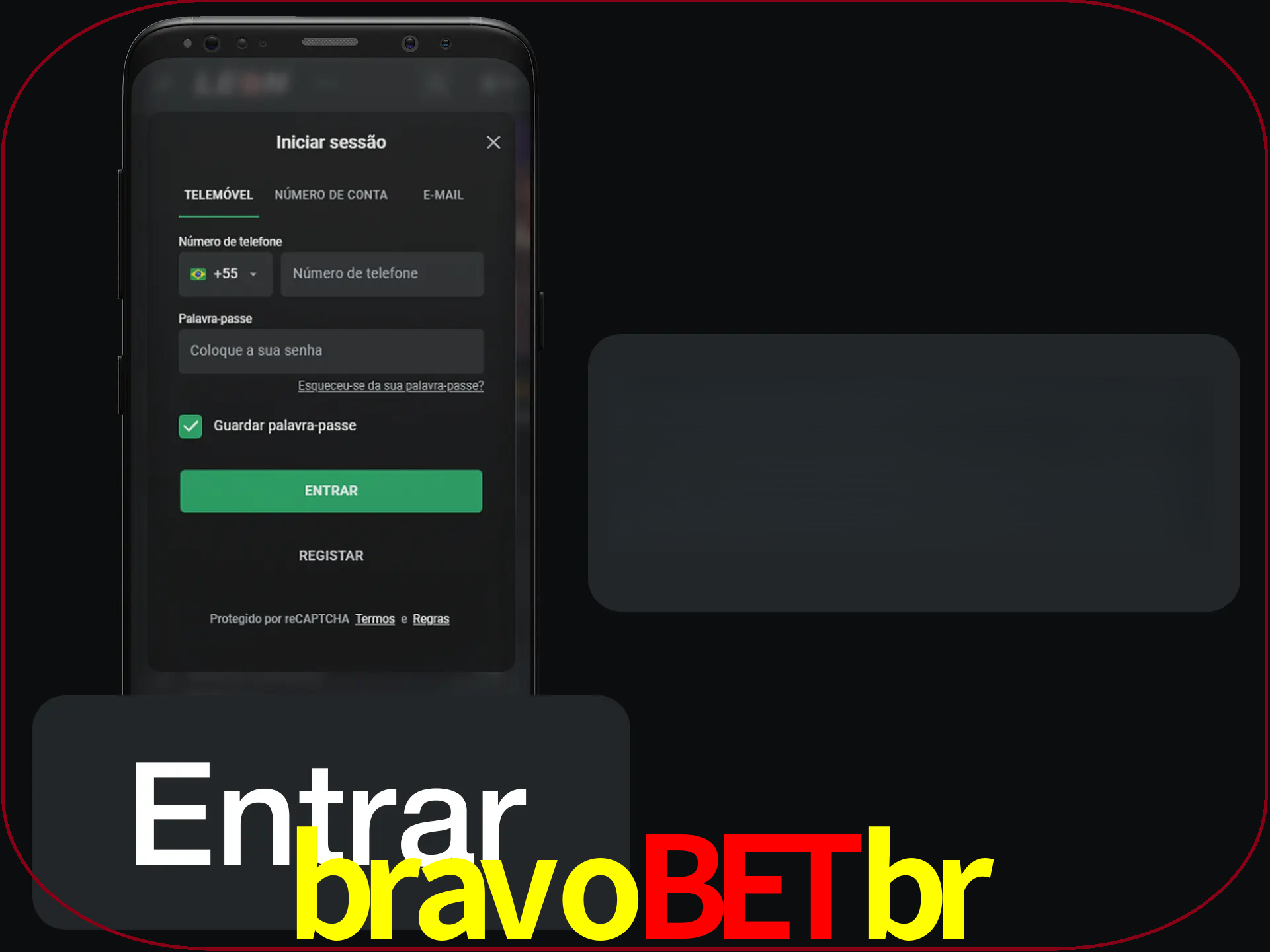 Faça o login para começar a apostar e jogar no cassino.