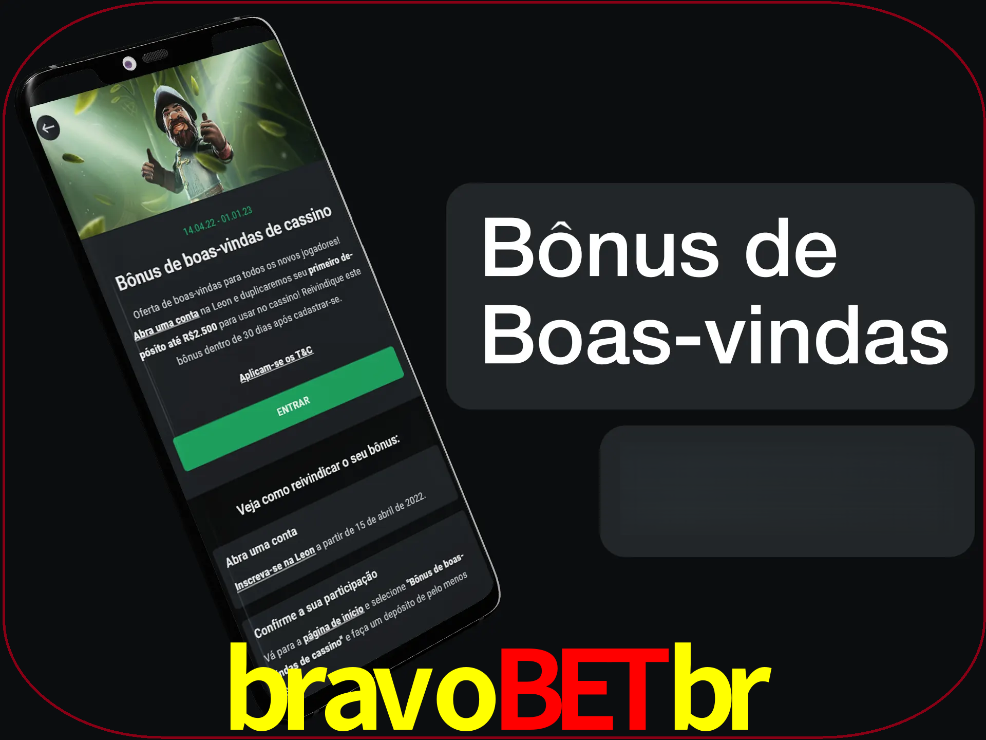 Não se esqueça de usar o bônus de boas-vindas.