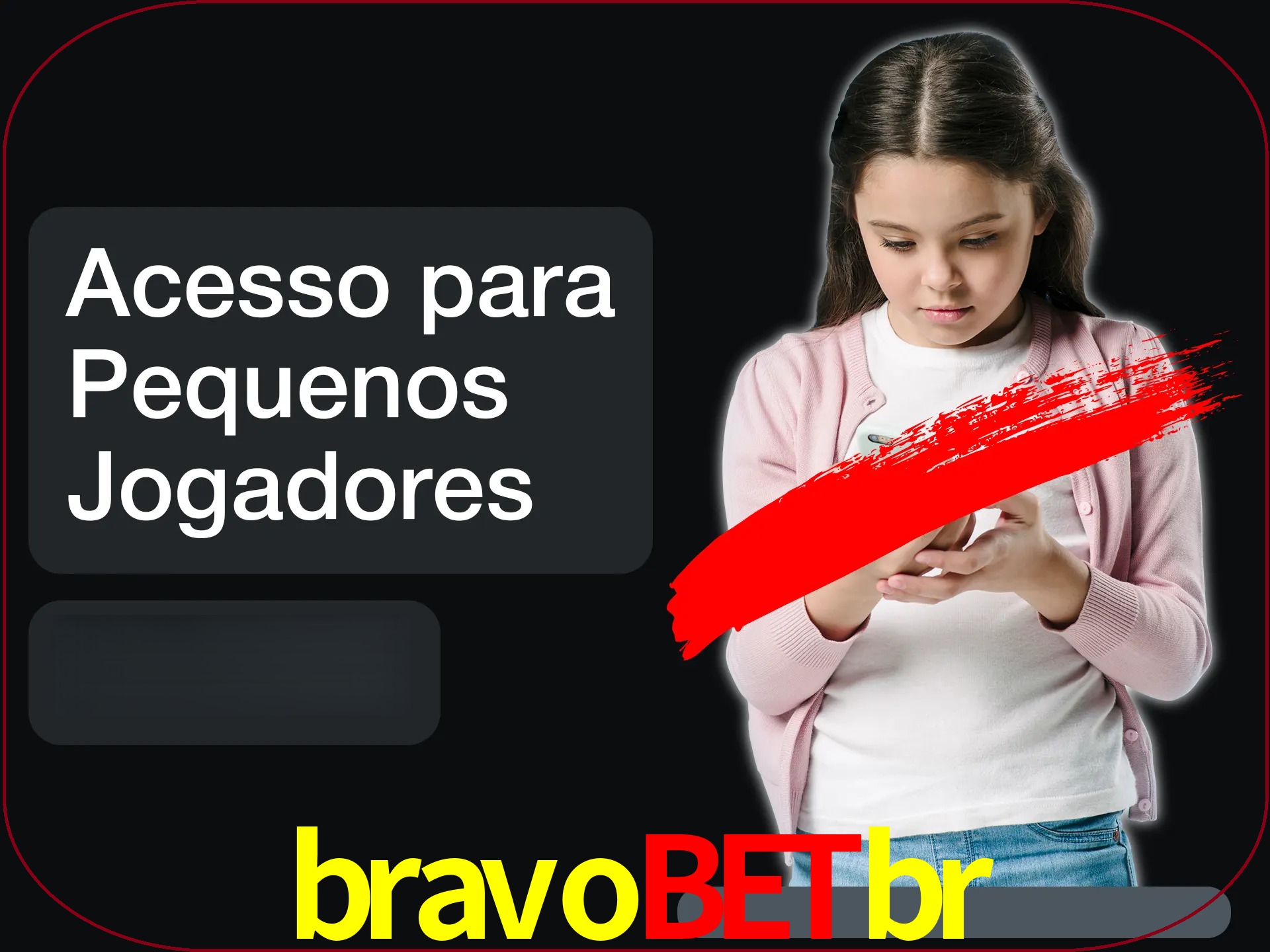 As crianças não podem jogar jogos de cassino.